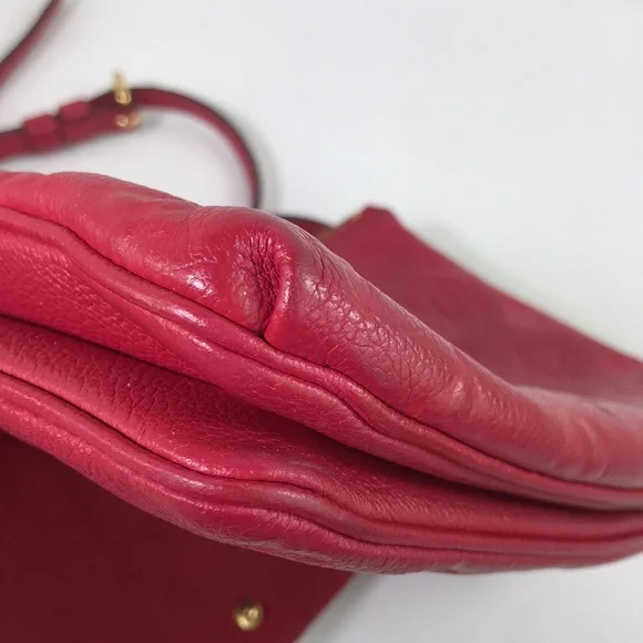 π RARE π LOUIS VUITTON LEATHER PINK CROSSBODY TWICE - Picture 9 of 16